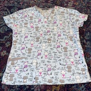 Sz Small Women’s Cat Scrub Too